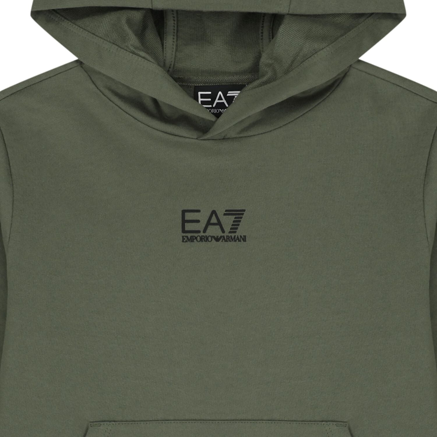 Boys Green Logo Hooded Top, 5, hi-res