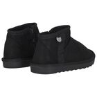 Girls Black Faux Suede Boots, 1, hi-res