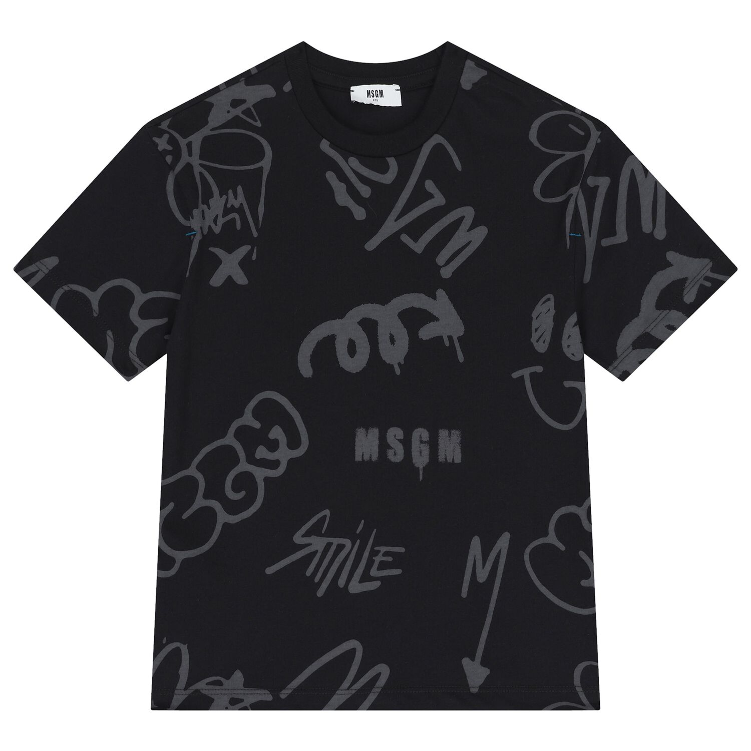 Boys Black Logo T-Shirt, 1, hi-res image number null