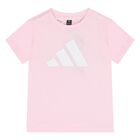 Younger Girls Pink Logo Shorts Set, 1, hi-res