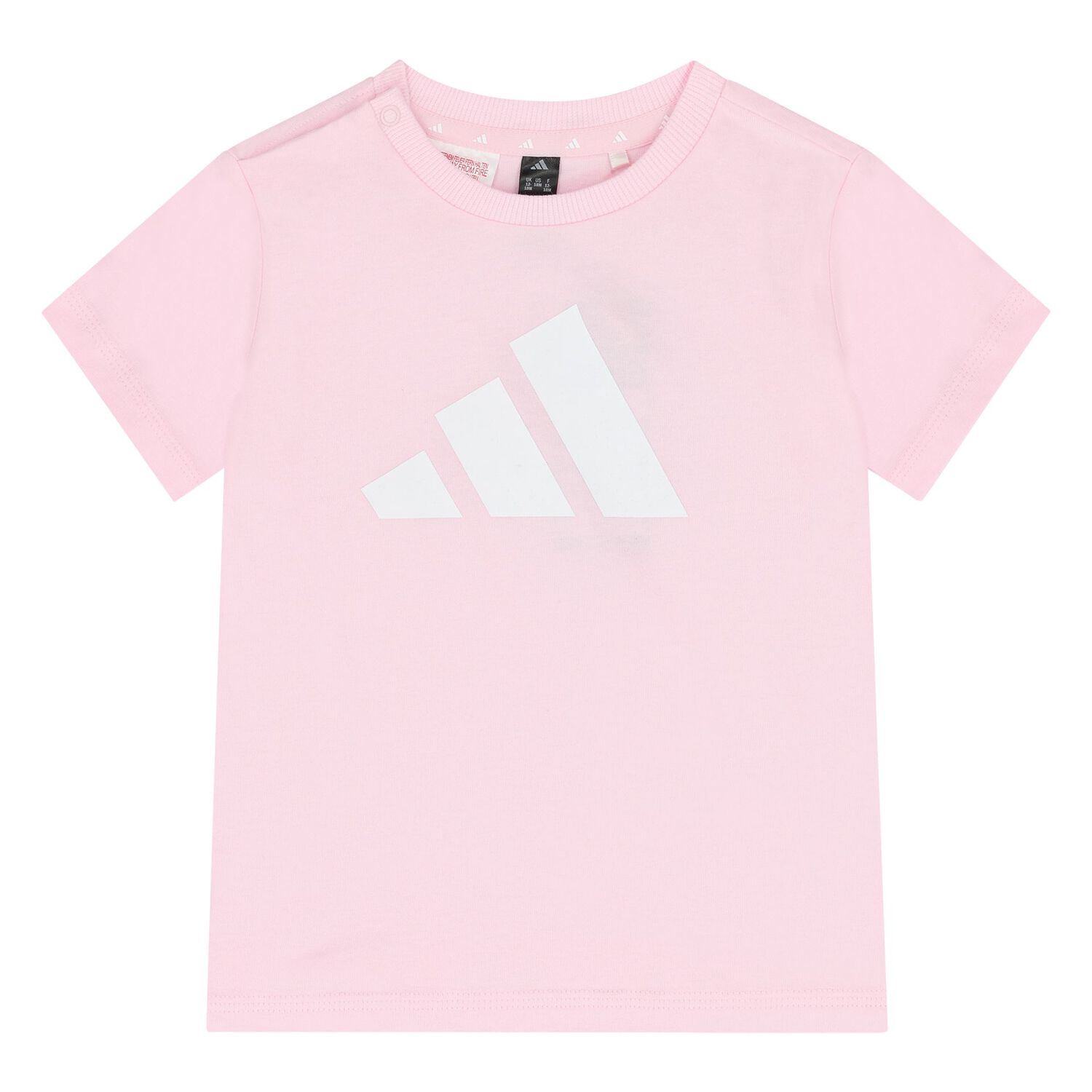 Younger Girls Pink Logo Shorts Set, 1, hi-res