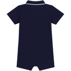 Baby Boys Navy Blue Tiger Romper, 1, hi-res