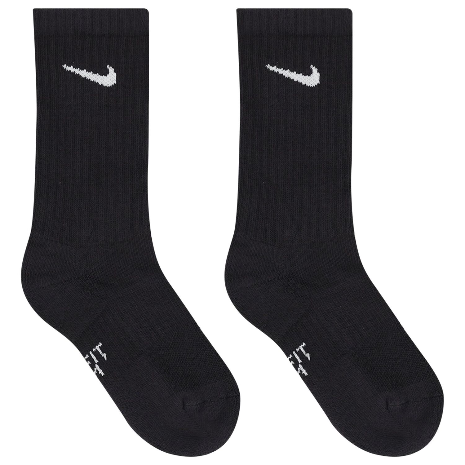 Black Logo Socks ( 3-Pack ), 1, hi-res
