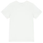 Boys White Logo T-Shirt, 2, hi-res