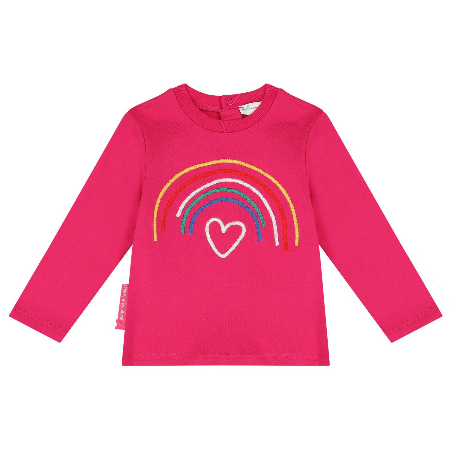 Younger Girls Pink Rainbow Tracksuit, 1, hi-res image number null
