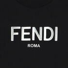 سويت شيرت بالشعار باللون الاسود والفضى, 1, hi-res