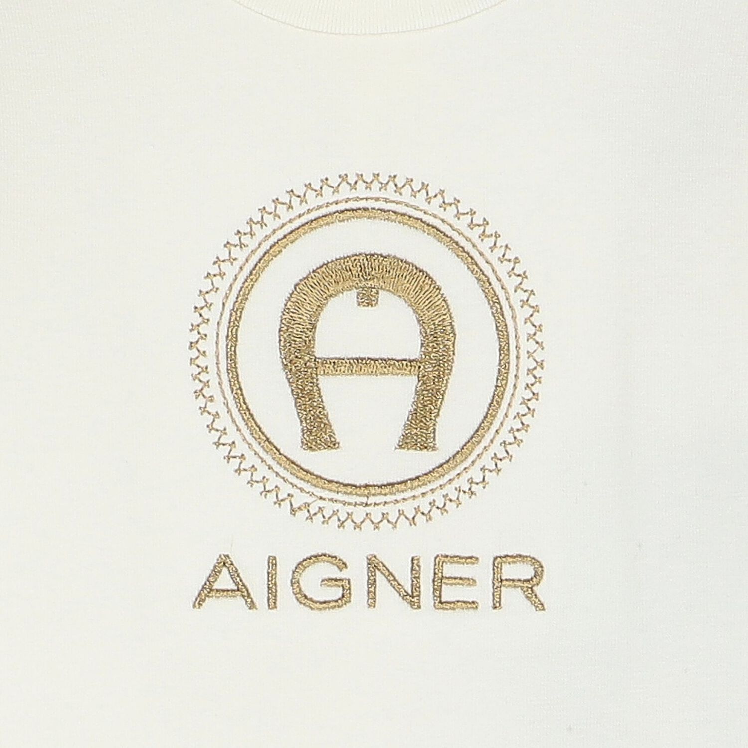 Ivory & Gold Logo Babygrow, 1, hi-res image number null