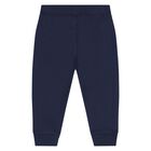 Baby Boys Navy Blue Logo Tracksuit, 1, hi-res