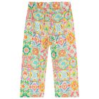 Girls Multi-Coloured Logo Trousers, 1, hi-res