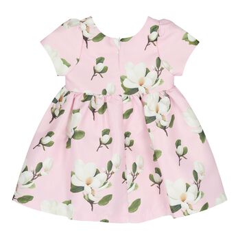 Baby Pink Green Magnolia Dress