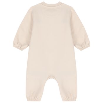 Baby Beige Logo Romper