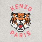 Girls Grey Tiger Logo Dress, 1, hi-res