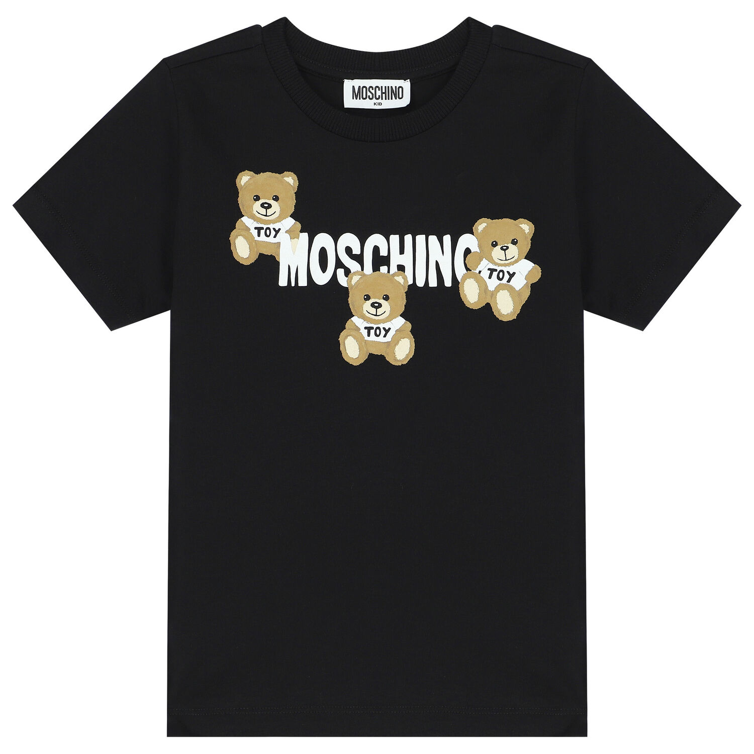 تيشيرت بشعار تيدي باللون الأسود, 2, hi-res