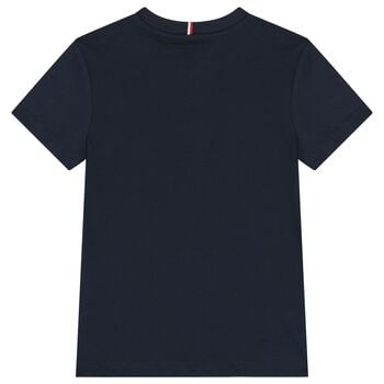 Boys Navy Blue Varsity Logo T-Shirt