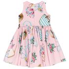 Girls Pink Dress, 1, hi-res