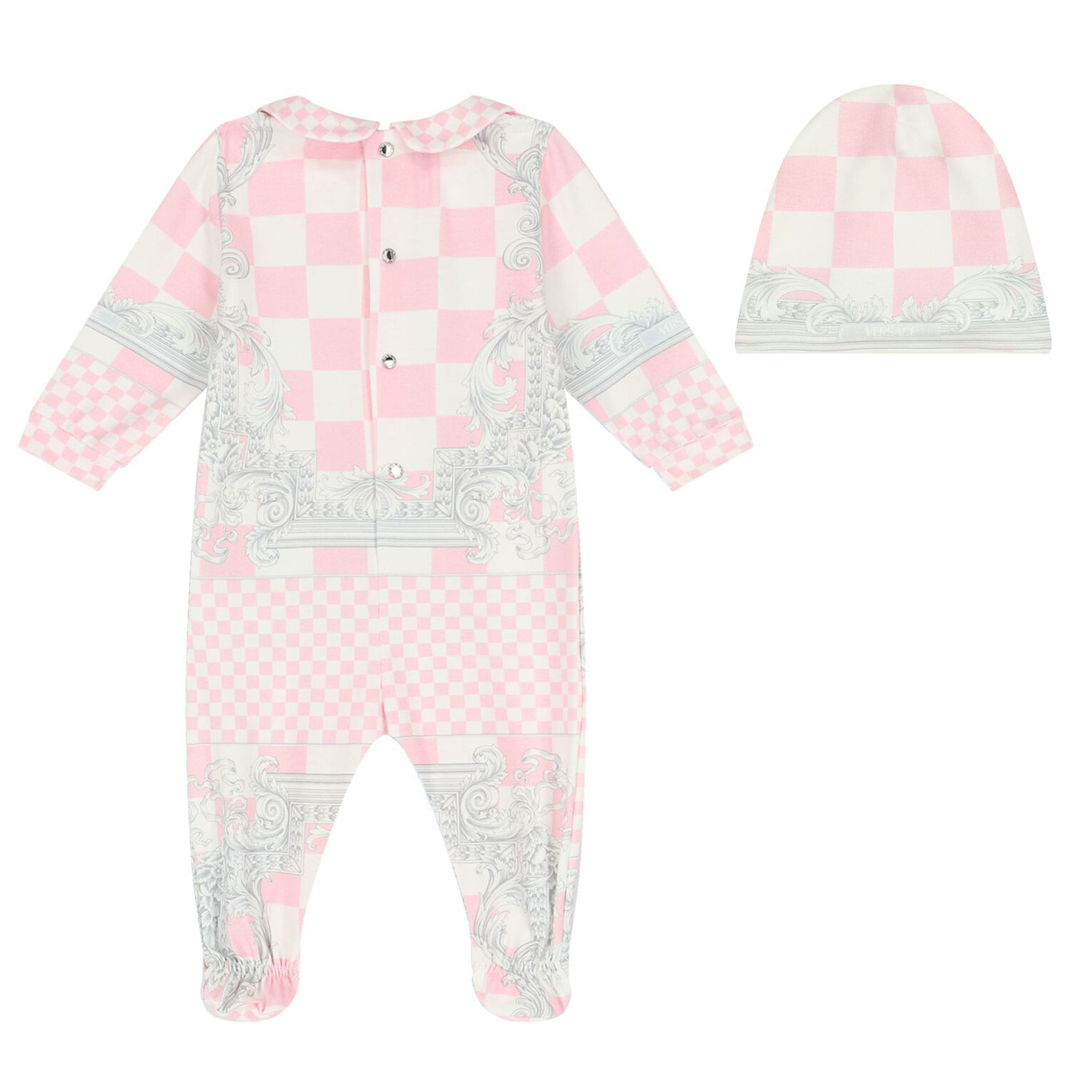Baby Girls Pink Logo Babygrow Gift set, 2, hi-res