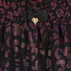  شورت بنات بطبعة نمر باللون  الأسود  والفضي اللامع , 2, hi-res