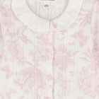 Baby Girls Pink & Ivory Toile De Jouy Babygrow Gift Set, 2, hi-res