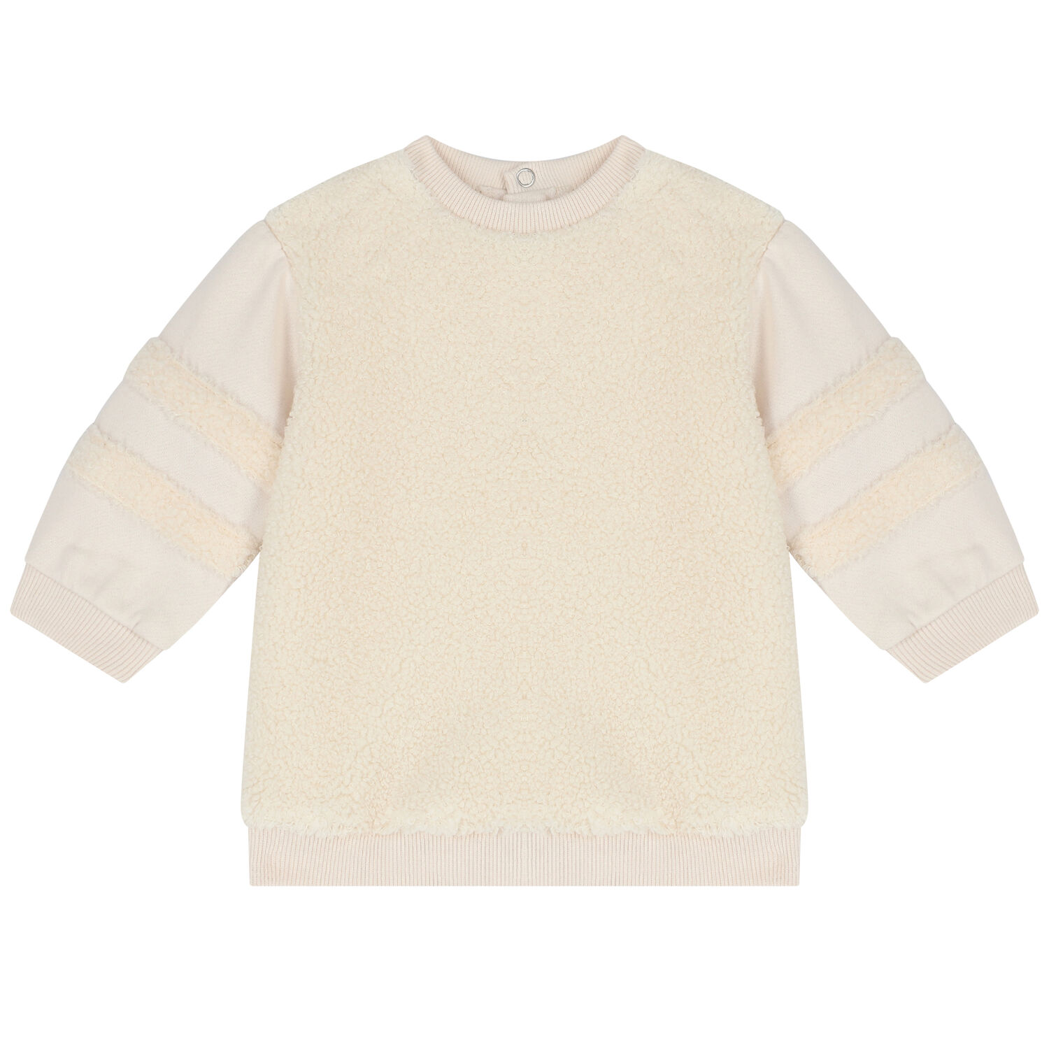 طقم فستان بنات شيربا مع حقيبة باللون العاجى, 1, hi-res