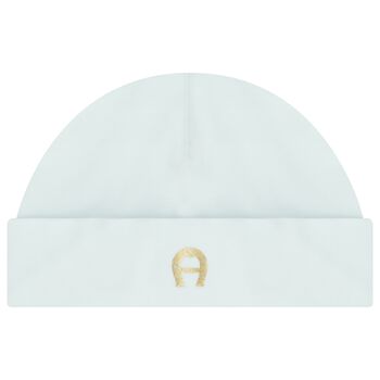 Baby Boys Blue & Gold Logo Hat