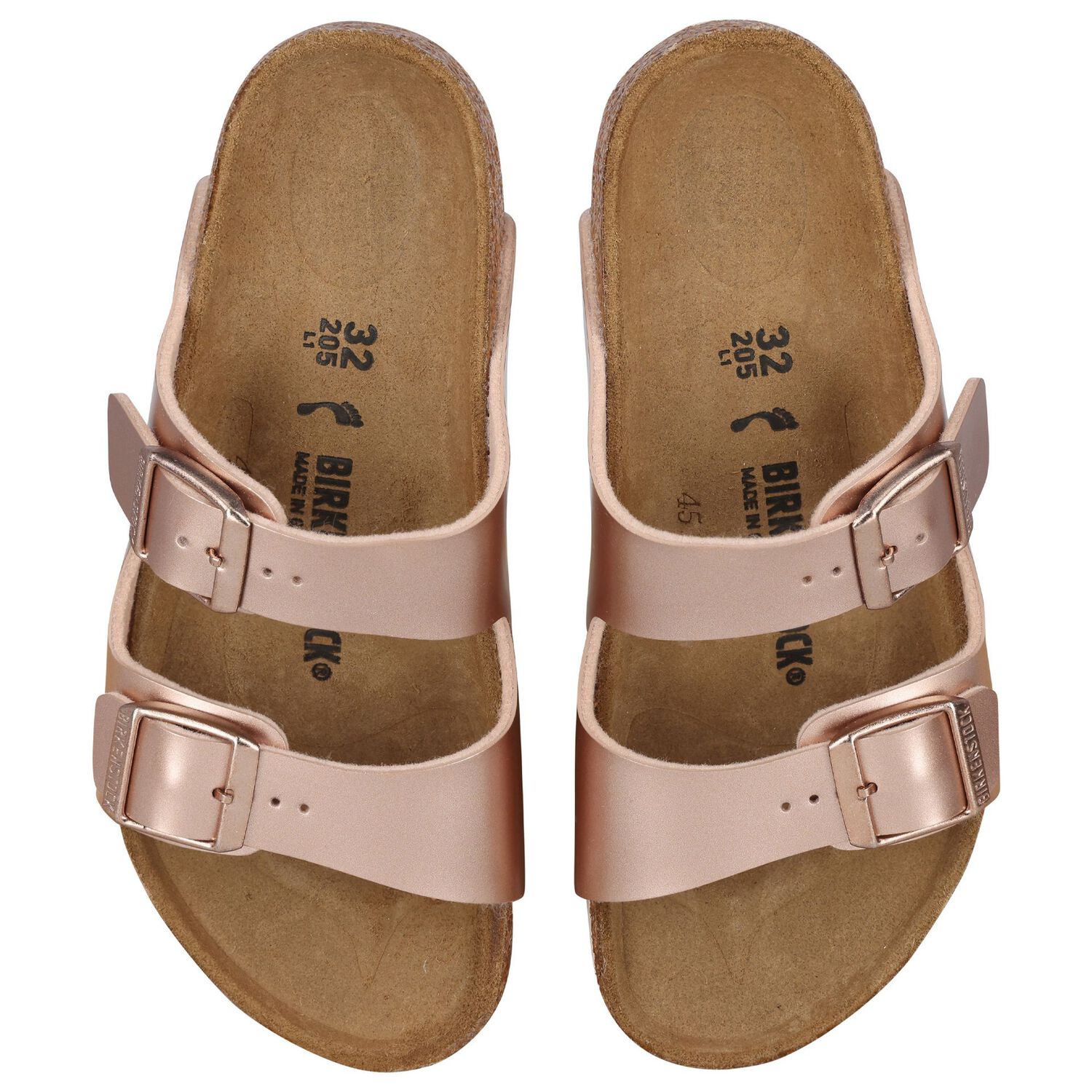 Girls Metallic Copper Sandals, 1, hi-res image number null