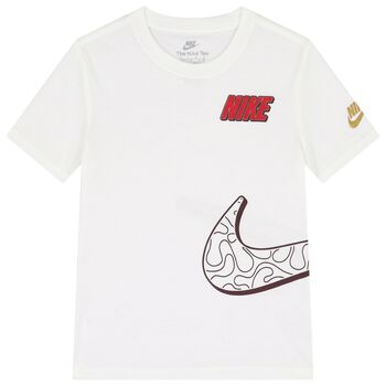 Boys White Logo T-Shirt