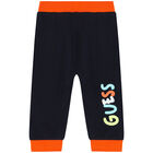 Baby Boys White & Navy Bodysuit Set, 1, hi-res