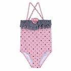 Girls Pink & Black Swimsuit, 1, hi-res