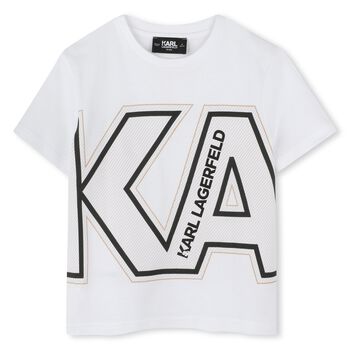 Boys White Logo T-Shirt