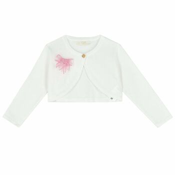 Baby Girls White Knitted Top