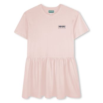 Girls Pink Logo Dress