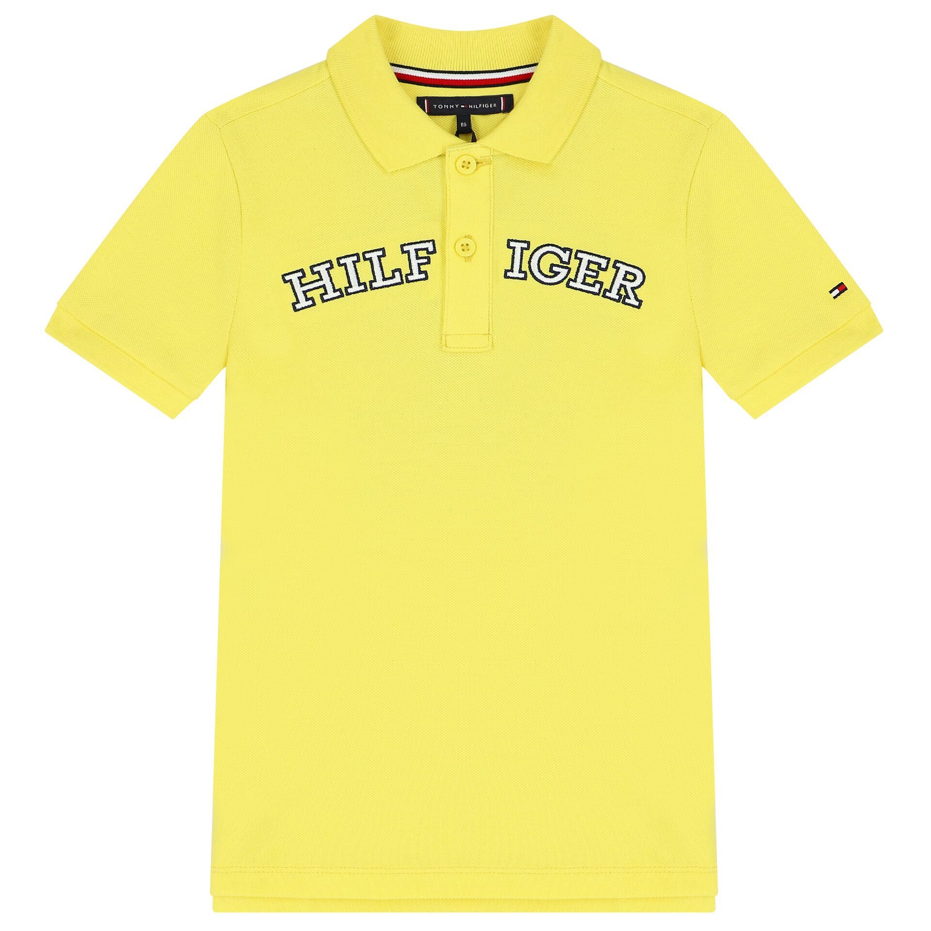 Yellow tommy hilfiger polo new arrivals