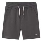 Boys Dark Grey Logo Shorts, 4, hi-res