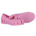 Younger Girls Pink Bow Shoes, 2, hi-res