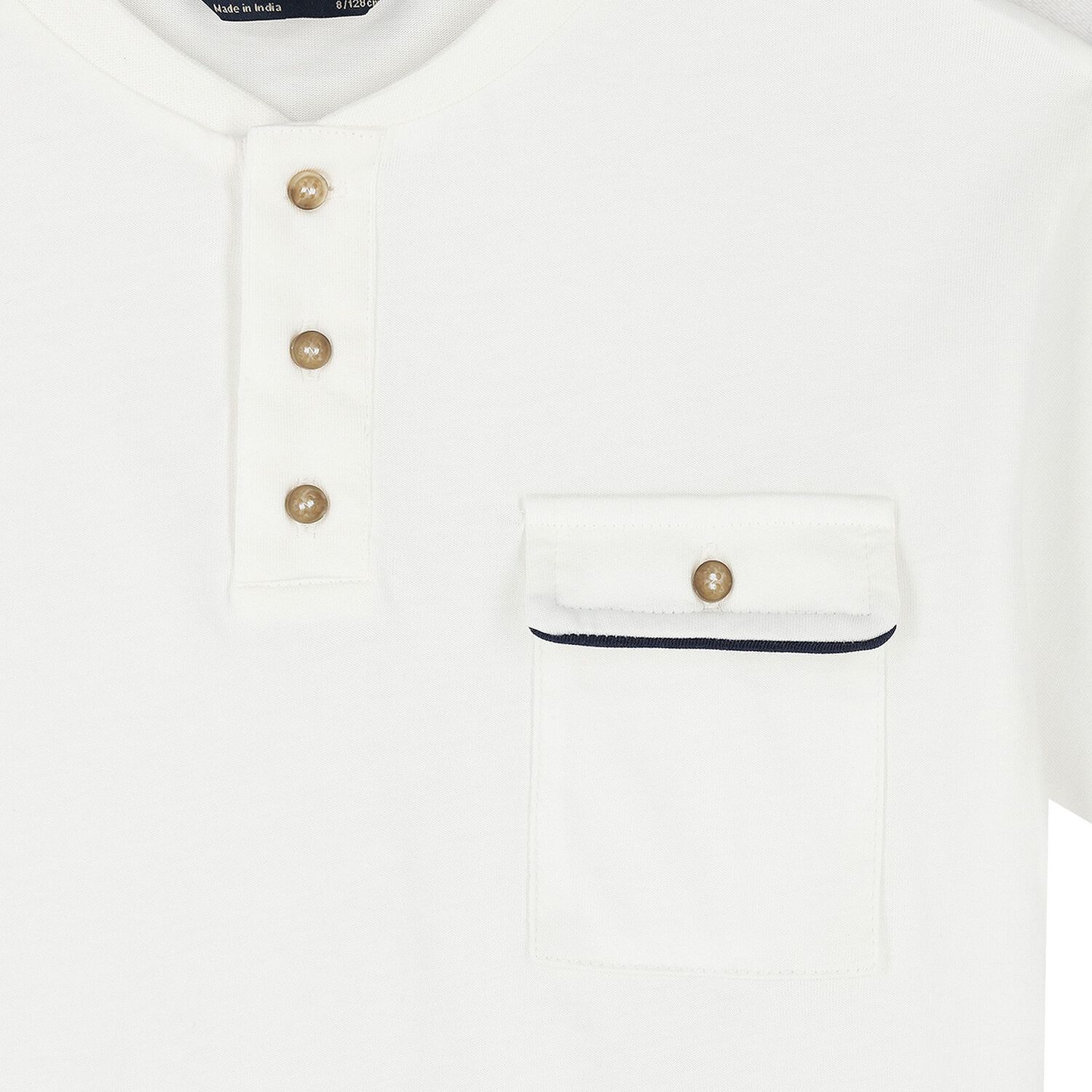 Boys White & Navy Blue Shorts Set, 2, hi-res image number null