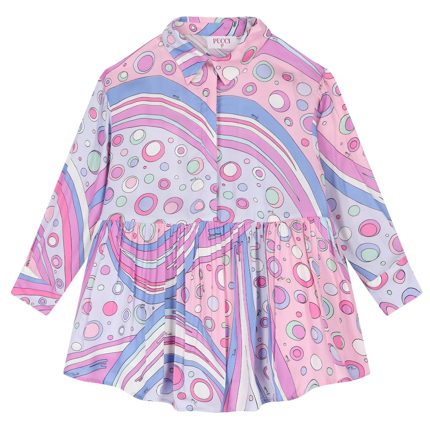 فستان فونتاني وردي للبنات, 1, hi-res image number null