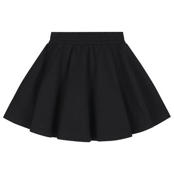 Girls Black Teddy Bear Skirt