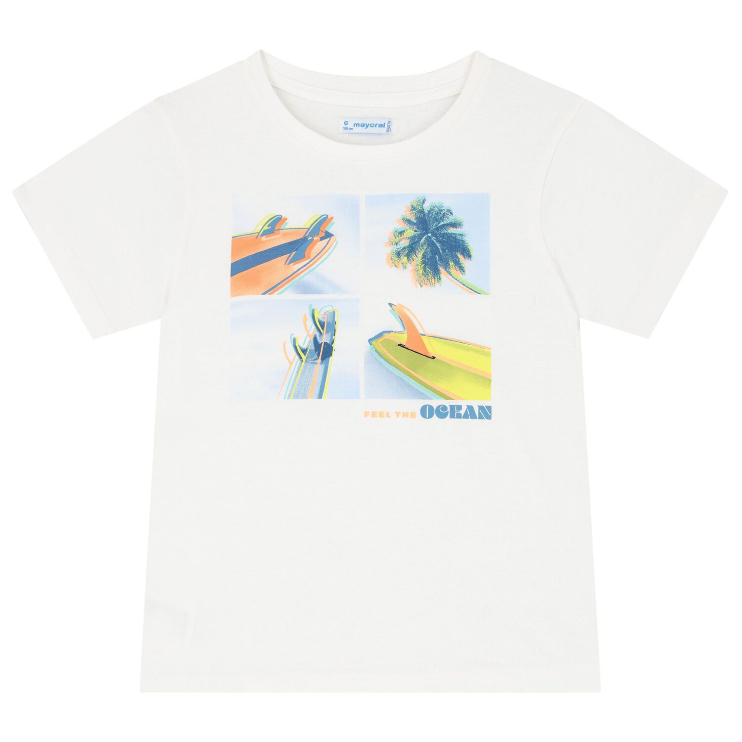 Boys White & Blue Surfing Board Shorts Set, 1, hi-res image number null