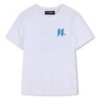 Boys White Logo T-Shirt, 1, hi-res