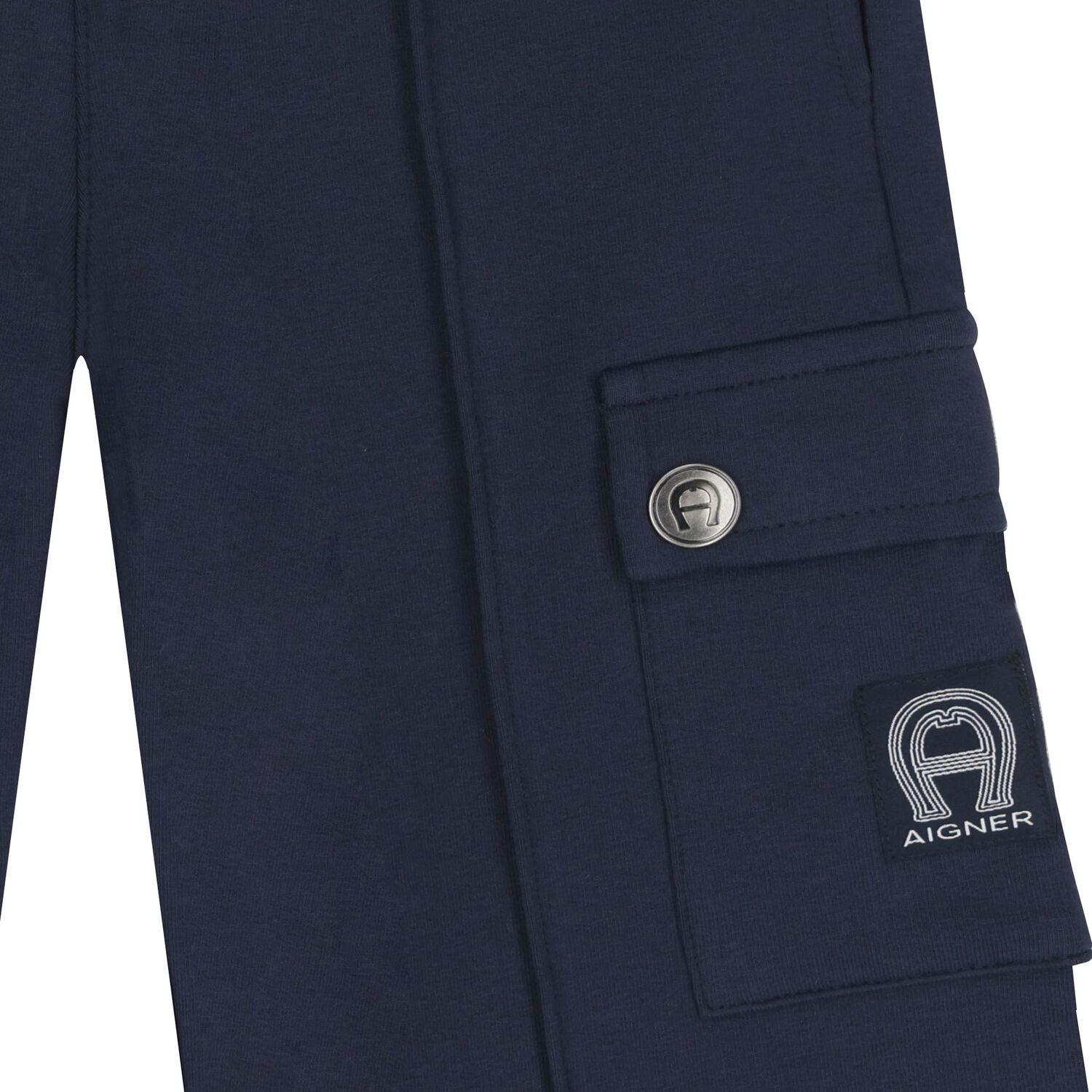 Boys Navy Blue Logo Shorts, 1, hi-res