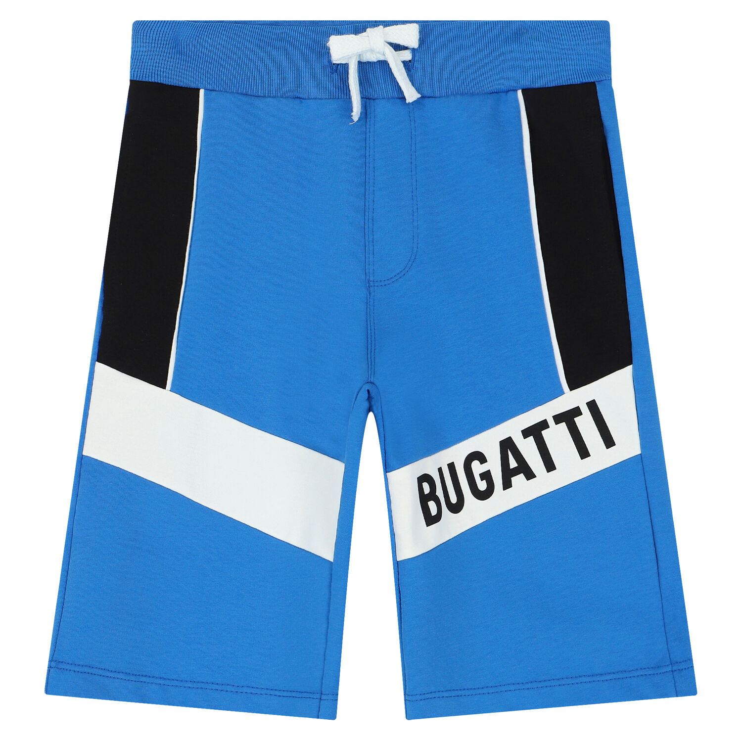 Boys Blue Logo Shorts, 3, hi-res