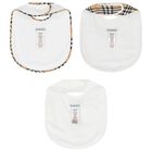 White & Beige Check Baby Bibs ( 3-Pack ), 1, hi-res