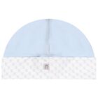 Baby Boys Blue & White Logo Hat, 1, hi-res