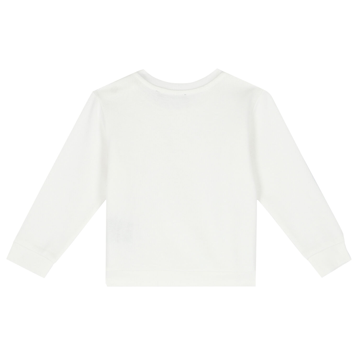 سويت شيرت بالشعار باللون الأبيض والذهبي, 1, hi-res