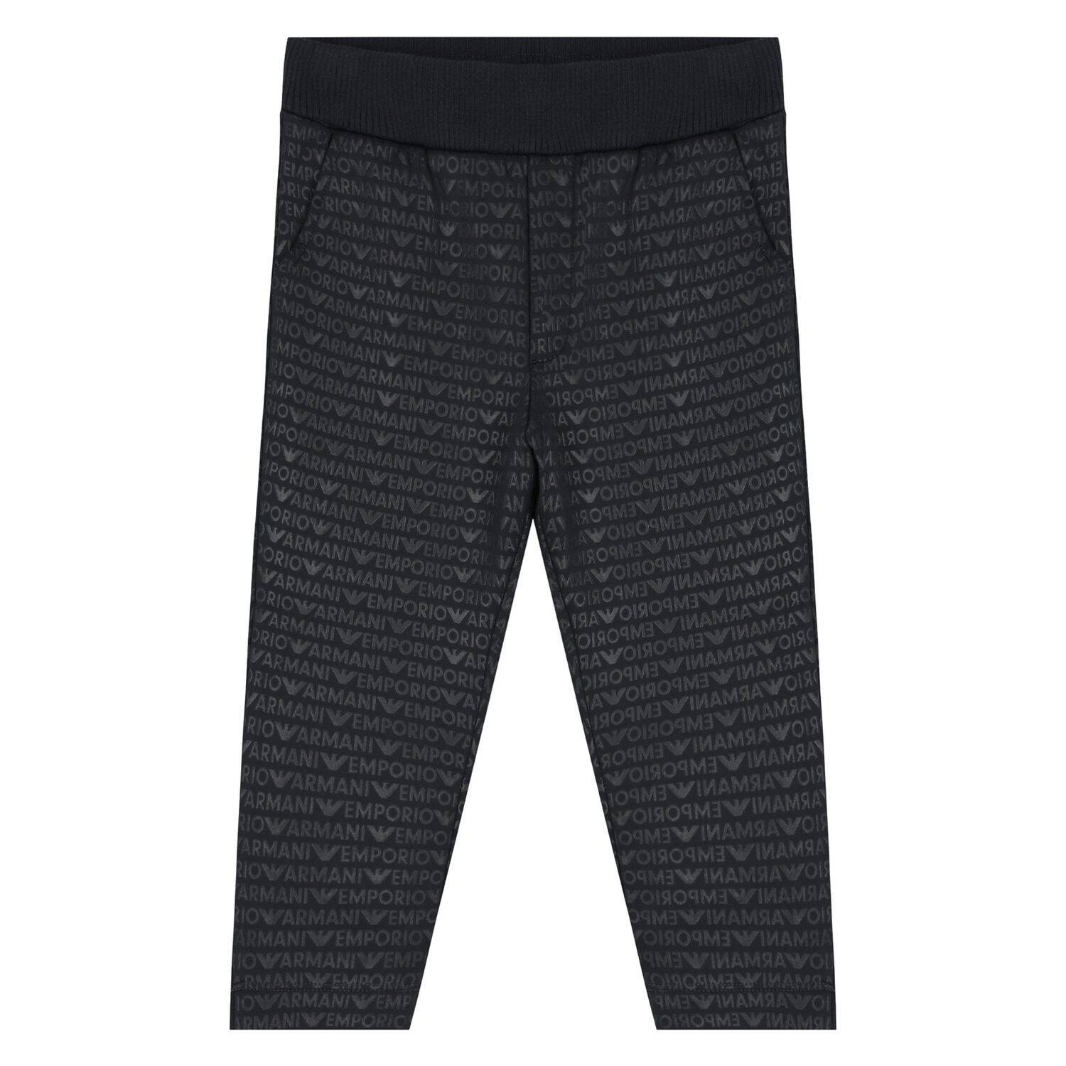 Younger Boys Navy Blue Logo Joggers, 1, hi-res image number null