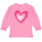 طقم توب و ليغنز بطبعة القلوب باللون الازرق و الوردي , 1, hi-res