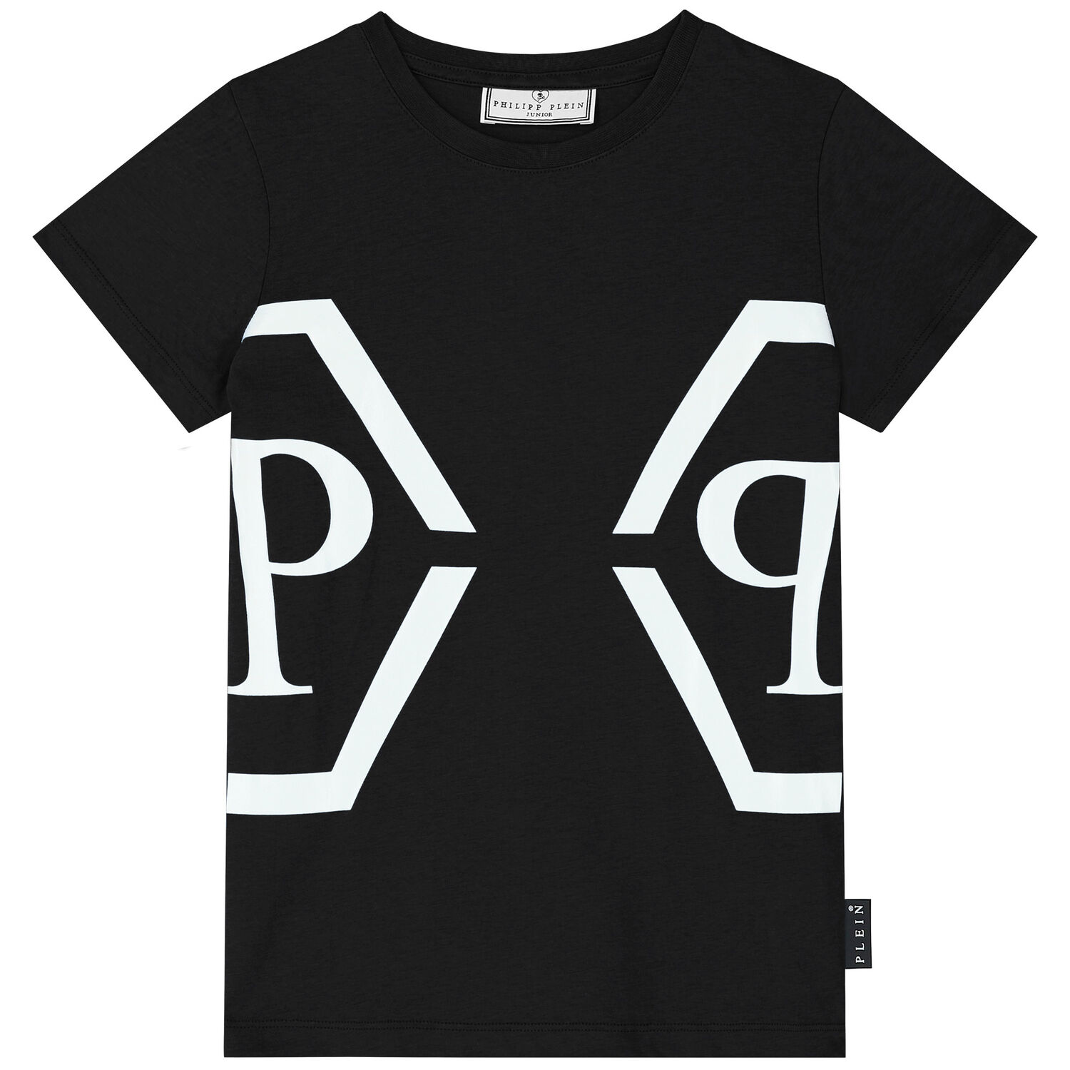 Boys Black Logo T-Shirt, 3, hi-res