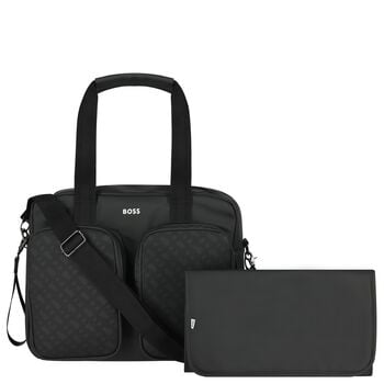 Black Logo Baby Changing Bag