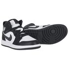 Black, Green & White Air Jordan 1 Mid Trainers, 1, hi-res