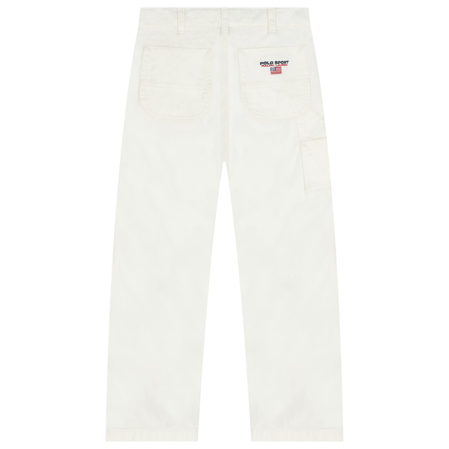 Boys White Logo Jeans, 1, hi-res